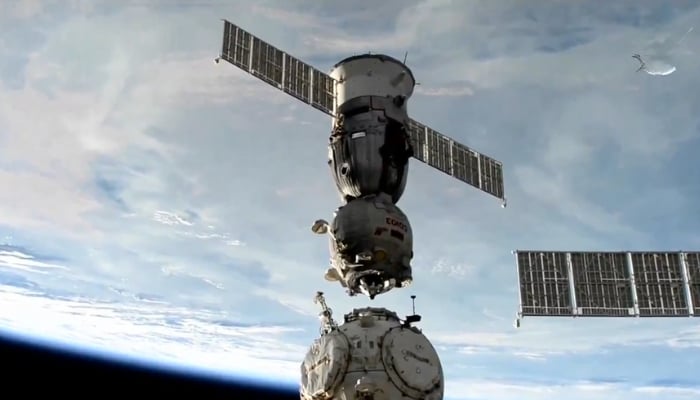 An undated image of Soyuz MS-25. — NASA Blogs/ Canva