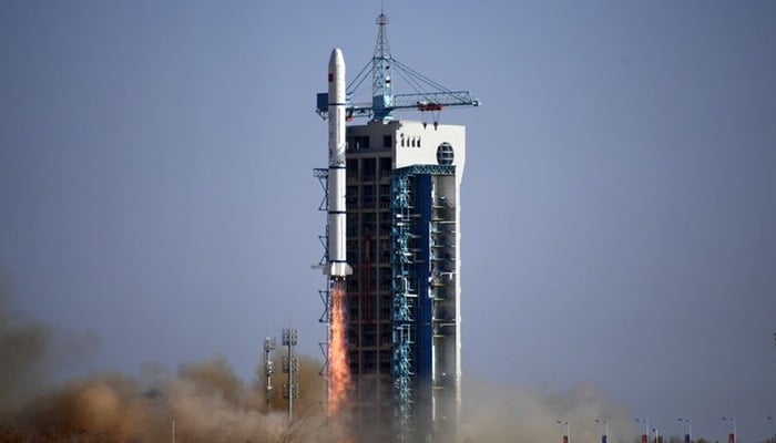 A Long March 2C rocket launched remote-sensing Yaogan-32 family satellites from the Jiuquan Satellite Launch Center on Nov. 3, 2021. — CASC