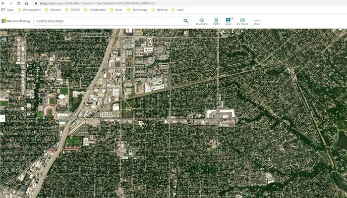An undated image of Google Maps satellite view. — Google