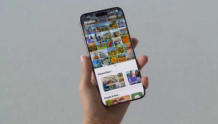 An undated image of Photos app on a iPhone. — Apple