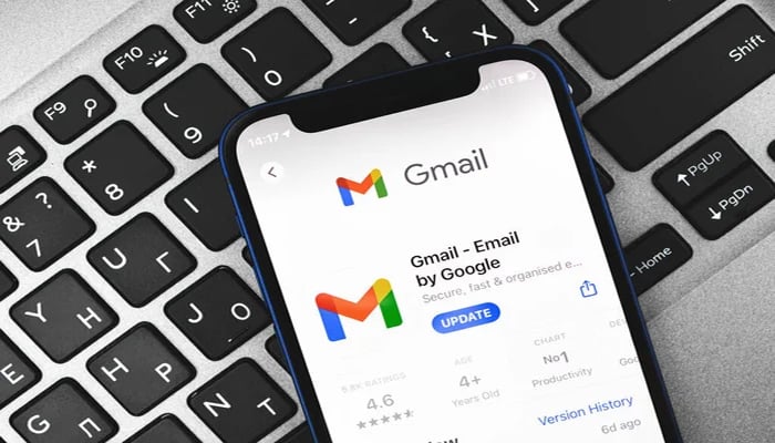 An undated image of Gmail download page on App Store. — Depositphotos
