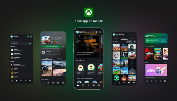 An undated image showing Xbox Game Pass Android interface. — Xbox