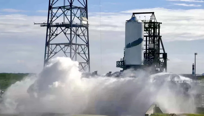 New Glenn rocket second stage hot fire — Blue Origin