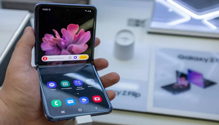 An undated image of Samsung foldable smartphone. — Depositphotos