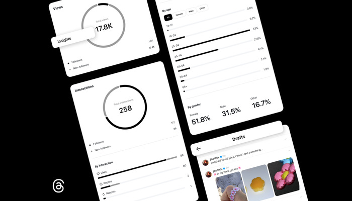 An undated image of the Threads app feature. — Meta