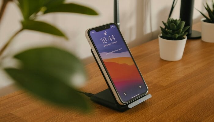 An undated image of an iPhone charging. — Unsplash