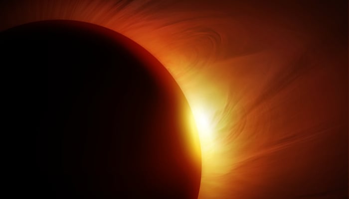 An undated image of solar eclipse. NASA