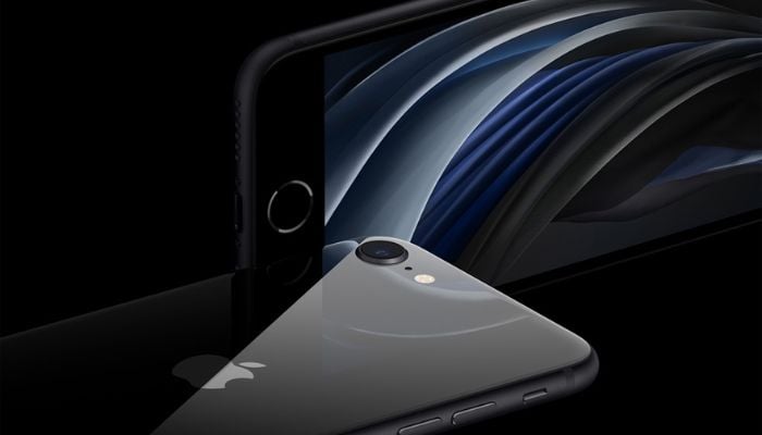 An undated image of iPhone SE. — Apple