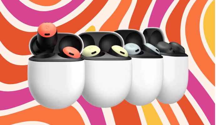 An undated image of Google Pixel Buds Pro 2. — Google Store/Canva