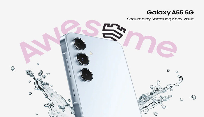 An undated image of Samsung Galaxy A55 . — Samsung