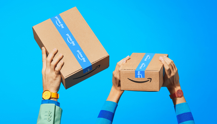 An undated representational image of Prime Day sale boxes. — Amazon UK