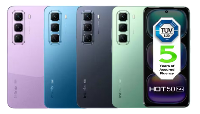 An undated image of Infinix Hot 50 5G. — Infinix