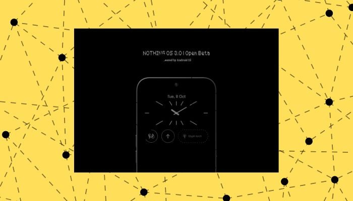 A representational image of Nothing OS 3.0 beta update. — Nothing Community/Canva