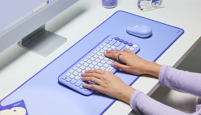 An undated image of Logitech POP Icon Keys and Mouse. — Logitech