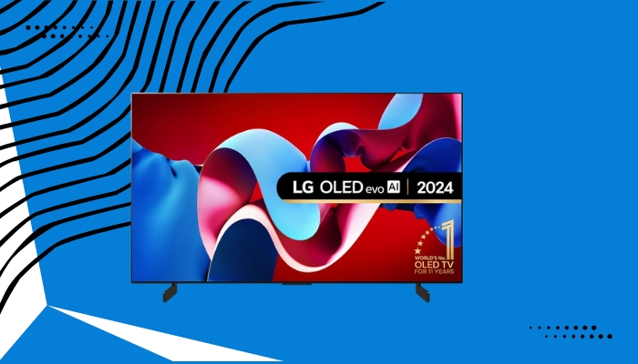 An undated image of LG 42-inch C4 OLED TV. — LG/ Canva