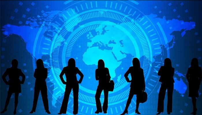 An undated representation of working women. — Pixabay