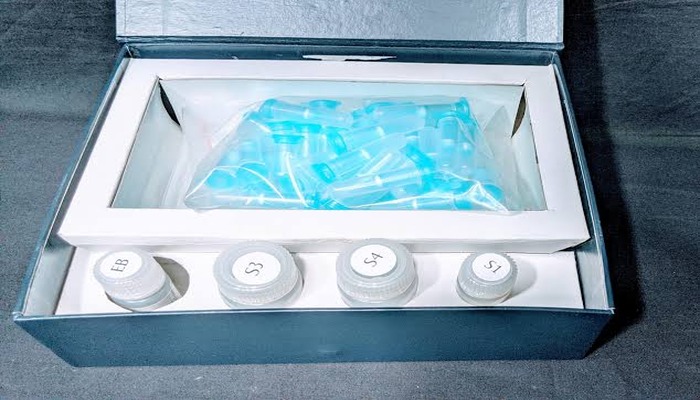 An undated image shows DNA purification kit. — Gene Janch