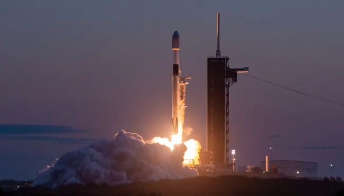 A SpaceX Falcon 9 rocket launched the OneWeb 1 mission on Dec. 8, 2022. — SpaceX