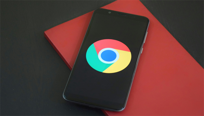 An undated image of Chrome app logo on a smartphone. — Pexels