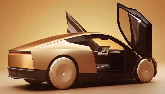 An undated image of Tesla robotaxi. — Tesla