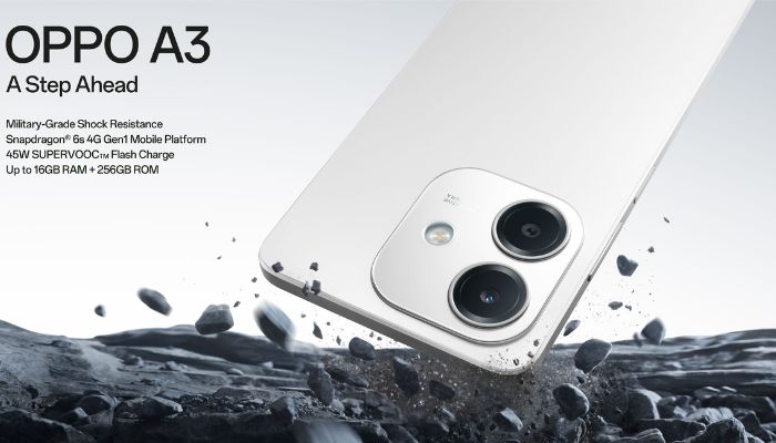 An undated image of Oppo A3. — Oppo