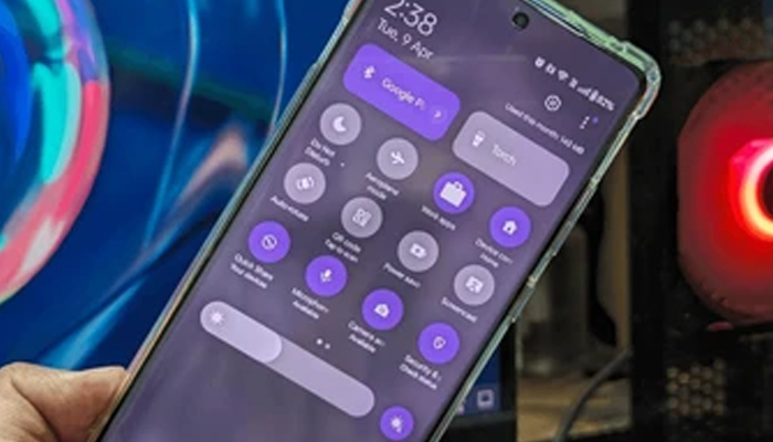 An undated image showing the Quick Settings interface in a smartphone. — ShutterStock