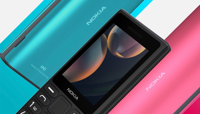 An undated image of Nokia 108 4G (2024) and Nokia 125 4G (2024). — HMD