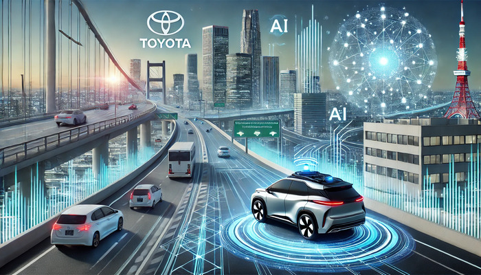 An AI-generated image of Toyotas AI initiative. — DALL·E 3