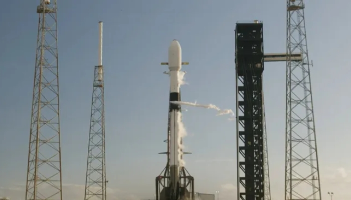 An image of SpaceX Falcon 9 rocket sits upright after its launch was scrubbed on Nov. 3, 2024 at Cape Canaveral Space Force Station in Florida. — SpaceX @X (Formerly Twitter)