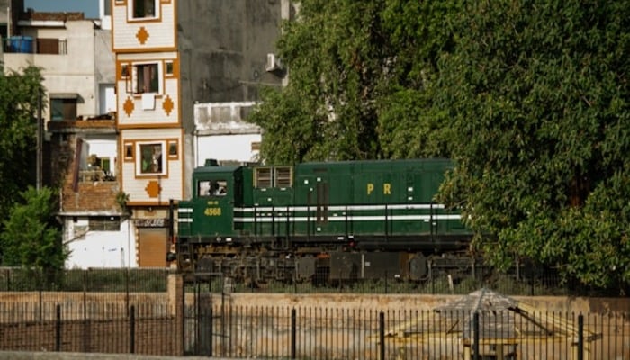 An undated image of a train at Pakistan Railway station. — Unsplash