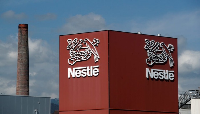 A Nestle logo is pictured on a coffee factory in Orbe, Switzerland May 31, 2018. Picture taken May 31, 2018. — Reuters