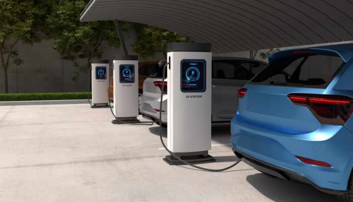 An undated image of cars at EV station. — Canva