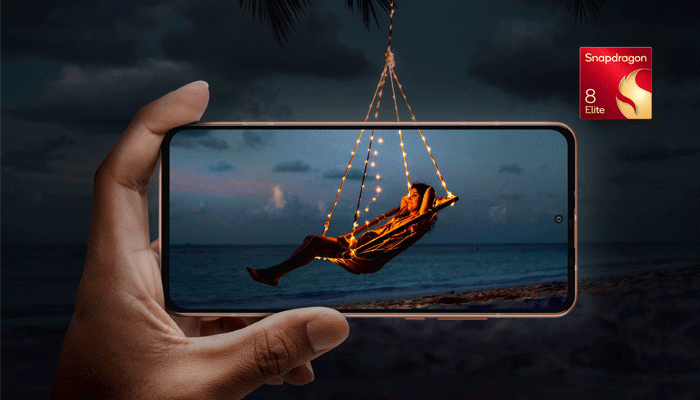 An undated image of a person using Snapdragon 8 Qualcomm’s Elite chipset phone.— Qualcomm