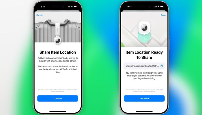 An undated image of Share Item location. — AppleInsider