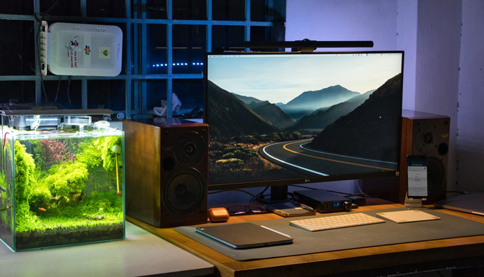 An undated image of a room with tech devices. — Unsplash
