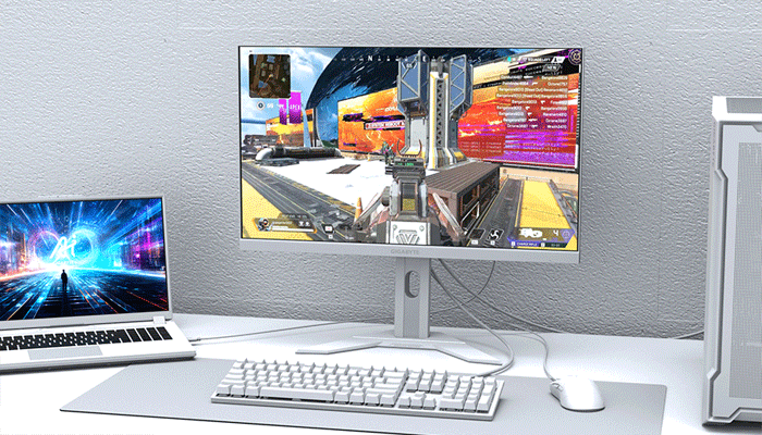 An undated image of Gigabyte M27QA ICE monitor. — Gigabyte