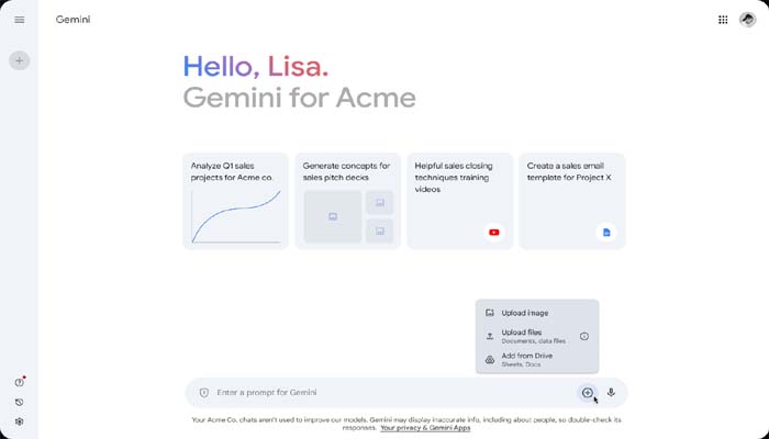 An undated image of Google Gemini. — Google Workspace Updates