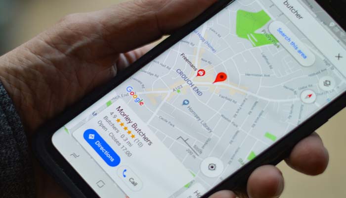 An undated image showing Google Maps interface on a smartphone. — Unsplash