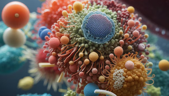 A representational image of microorganisms. — Freepik