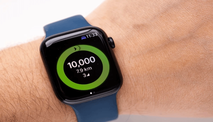 An undated image of steps count on a Apple Watch. — ShutterStock
