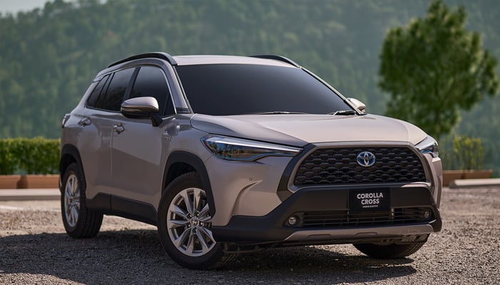 An undated image of Toyota Corolla Cross. — Toyota Indus