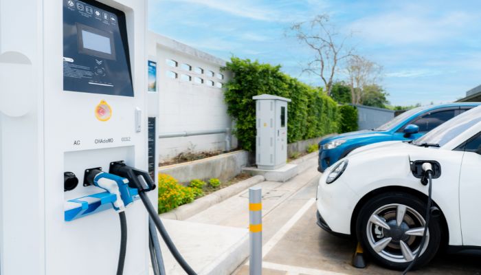 An undated image of cars at EV station. — Canva