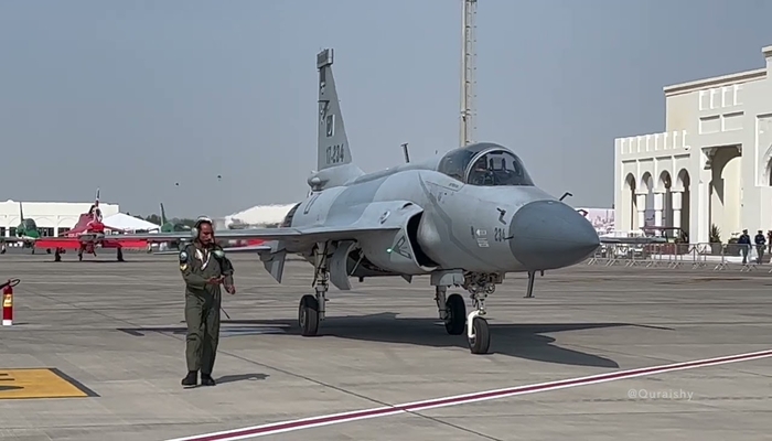 An undated image of Pakistans JF-17 Thunder. — Pakistan Defence