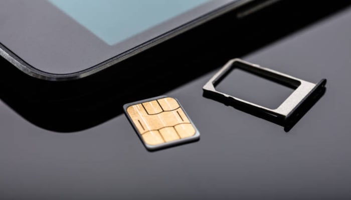 An undated image of SIM card. — iStock