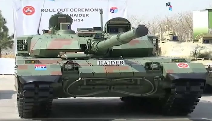 An undated image of Haider tank. — Pakistan Defence