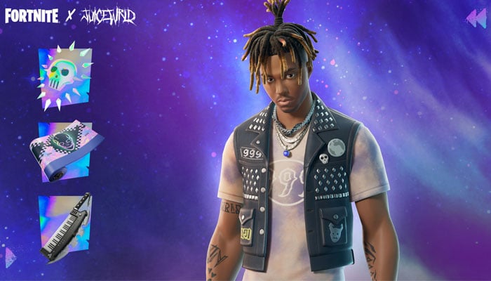 An undated image of Juice WRLD’s skin in Fortnite. — Fortnite