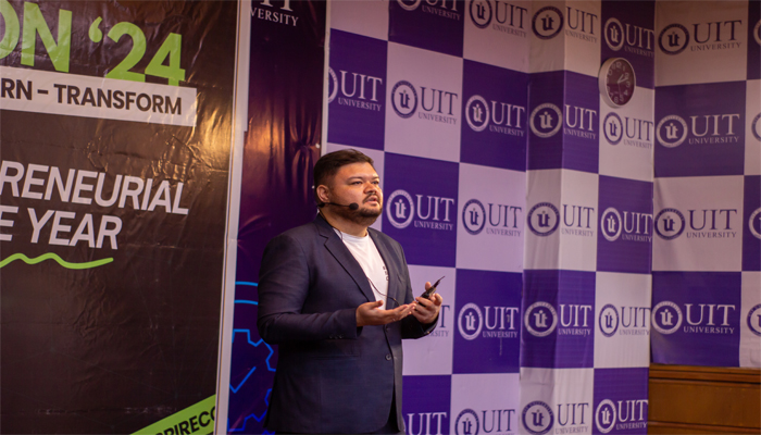 A still image of Alibaba Business Growth Manager Muhammad Sadiq on November 26, 2024 at InspireCon 24 event. — Photo by author