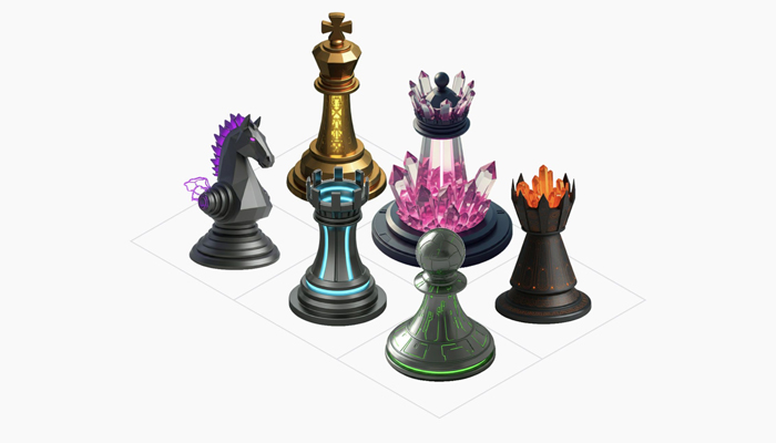 An undated image of Google new chess game. — Google