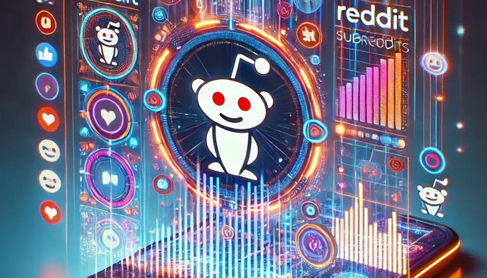 An AI-generated image of Reddit app. — DALL-E 2024