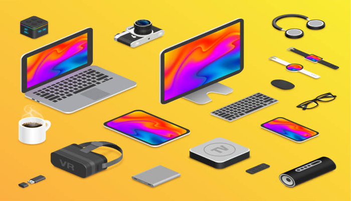 An undated image showing various gadgets. — iStock